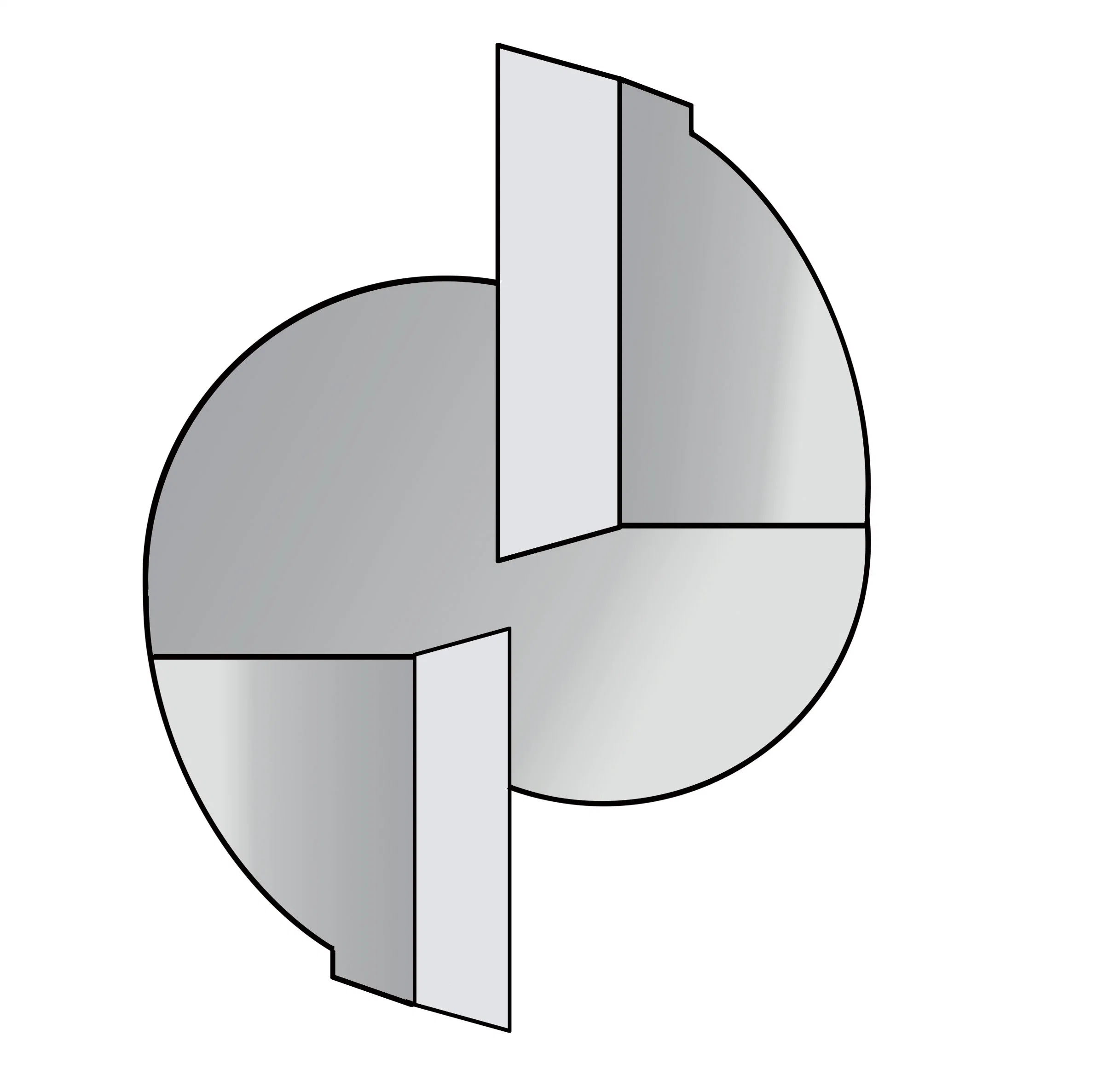 Vollhartmetall-Bohrer Nano Bronze Beschichtung Bohrer Bit-Angepasstes Bohrwerkzeug