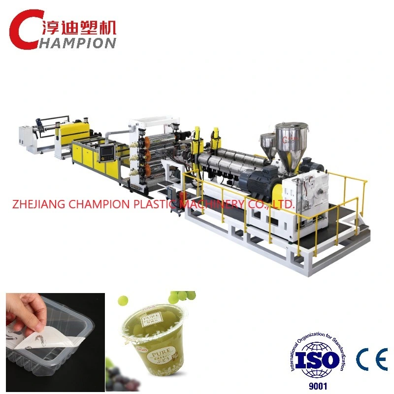 PP/PS Sheet Plate Film Thermoforming Cups Extruder Machine Supplier Single-Screw Extrusion Line