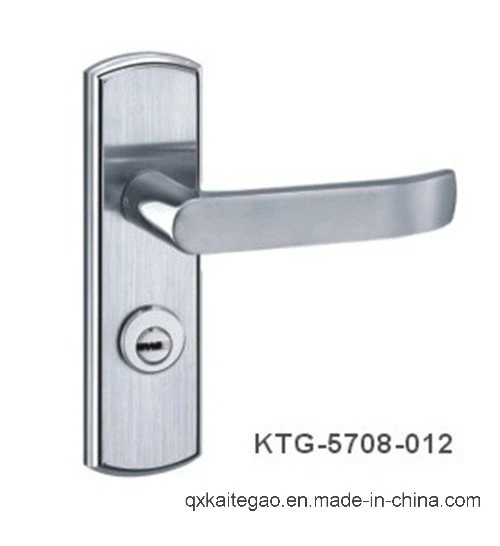 (KTG-5708-012) Satin Finish High Quality SUS304 Door Handle with Plate