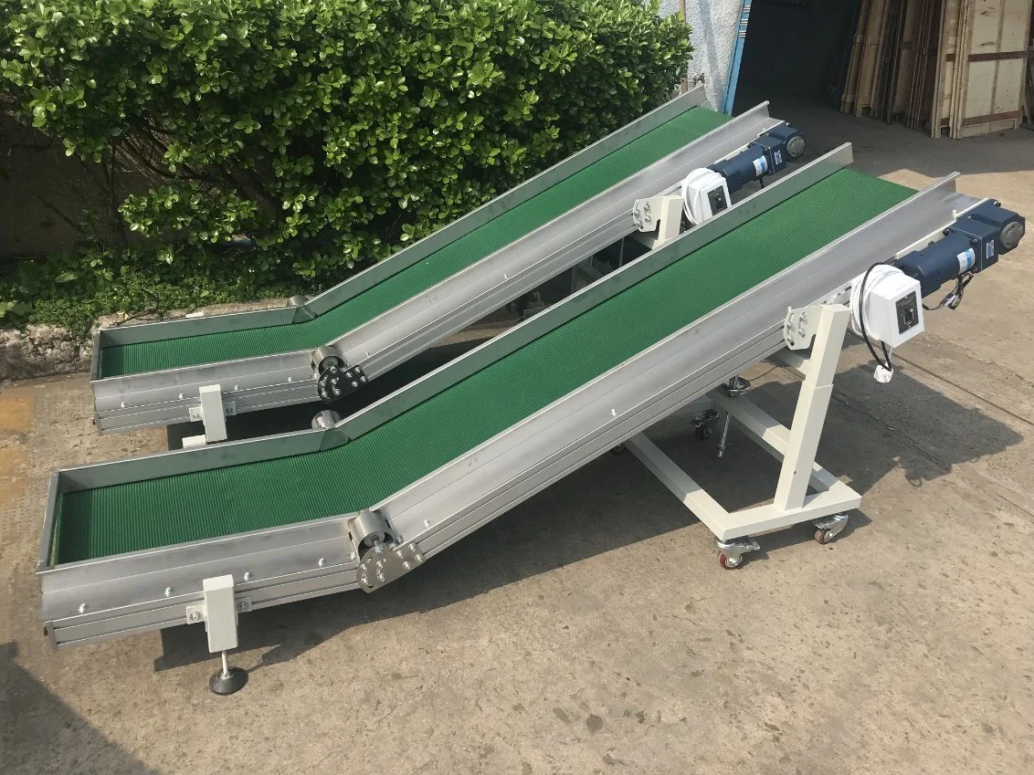 Factory Price Stainless Steel Belt Inclined Conveyor Food Grade Lifting Conveyor