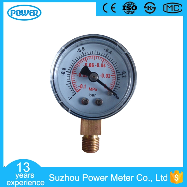 1.5inch-40mm ABS Case Brass Connection Bottom Vacuum Pressure Gauge