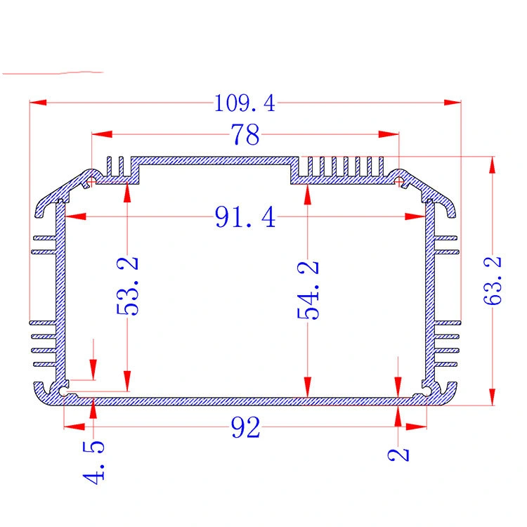 Caja de controlador de caja de inversor de aluminio electrónico