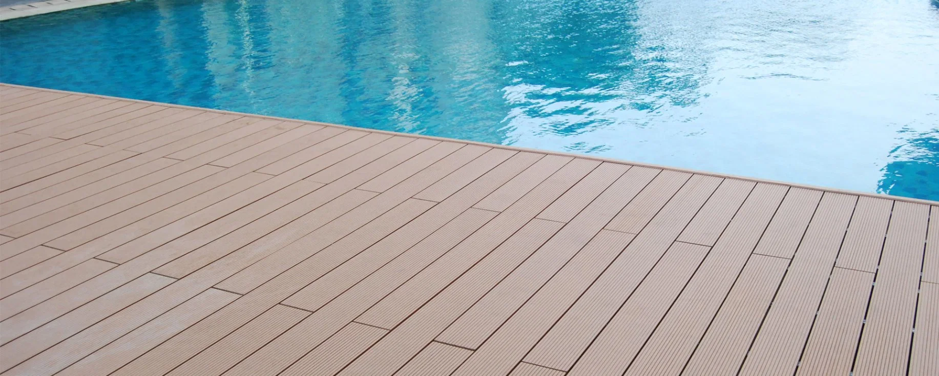 WPC Outdoor Deck Plastic Wood Floor Used for Swimming Pool (M20)