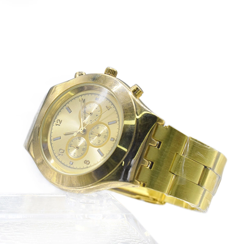 Custom Logo Quartz Wholesale/Supplier Brand Watch Gold Watches Men (cm0094)