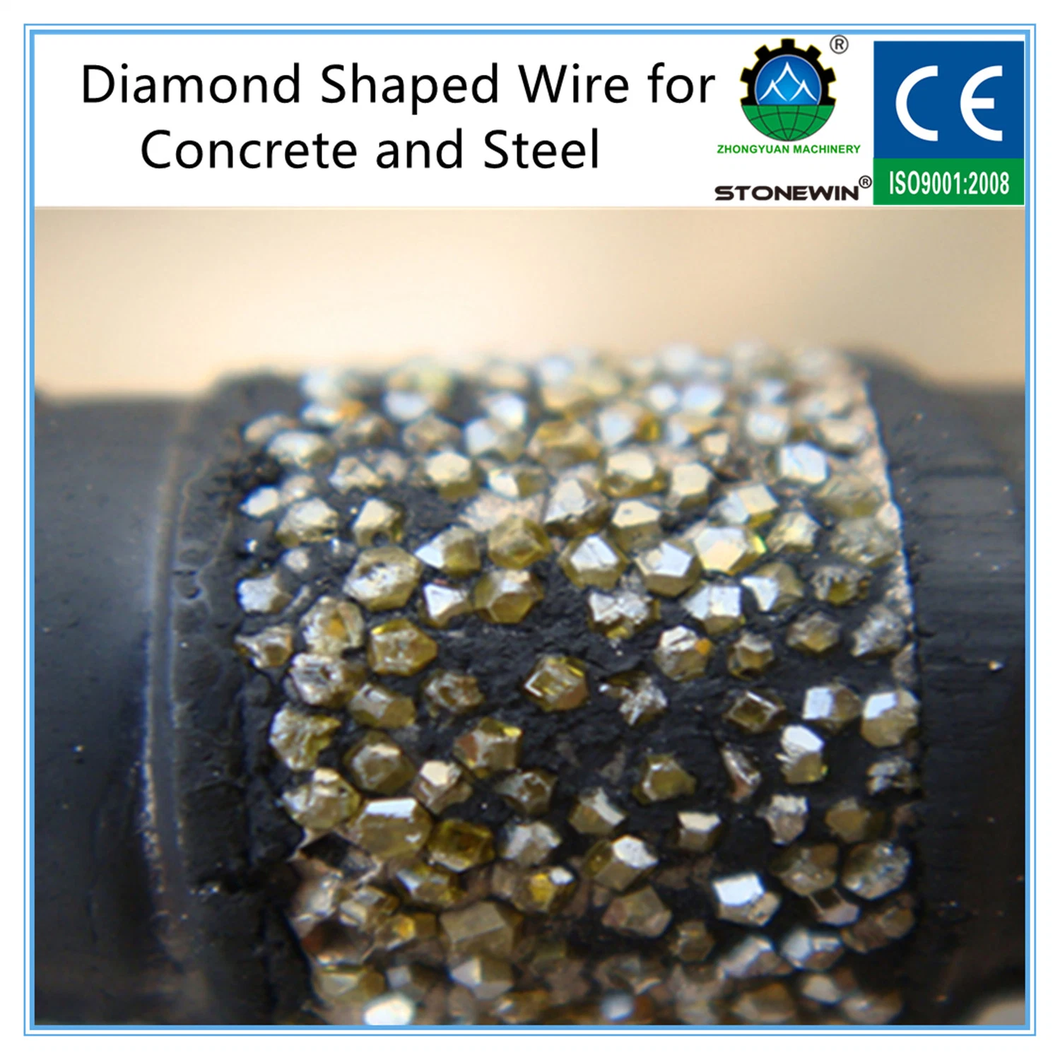 Reinforced Steel Concrete Cutting Diamond Wire Saw