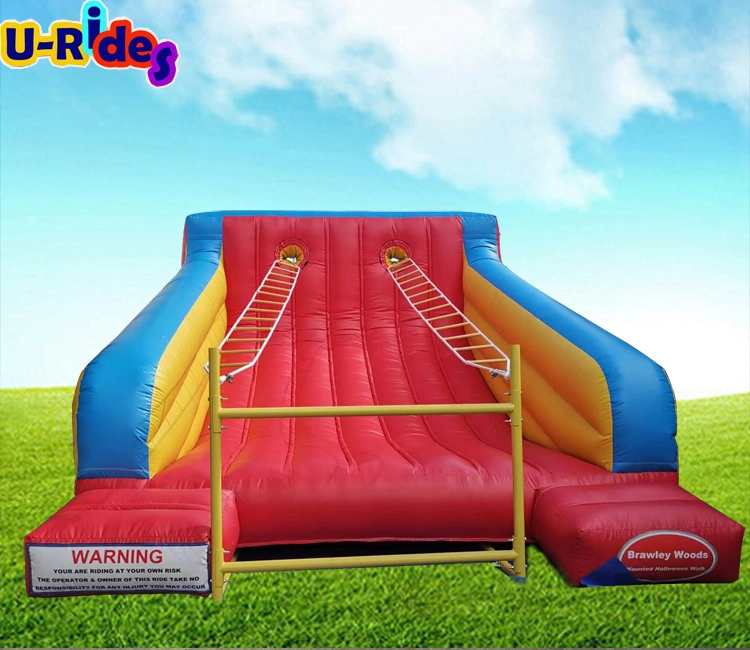 Party Fun Jacob Rope Inflatable échelle escalade Jeux de sport en extérieur Défi pour les événements de carnaval