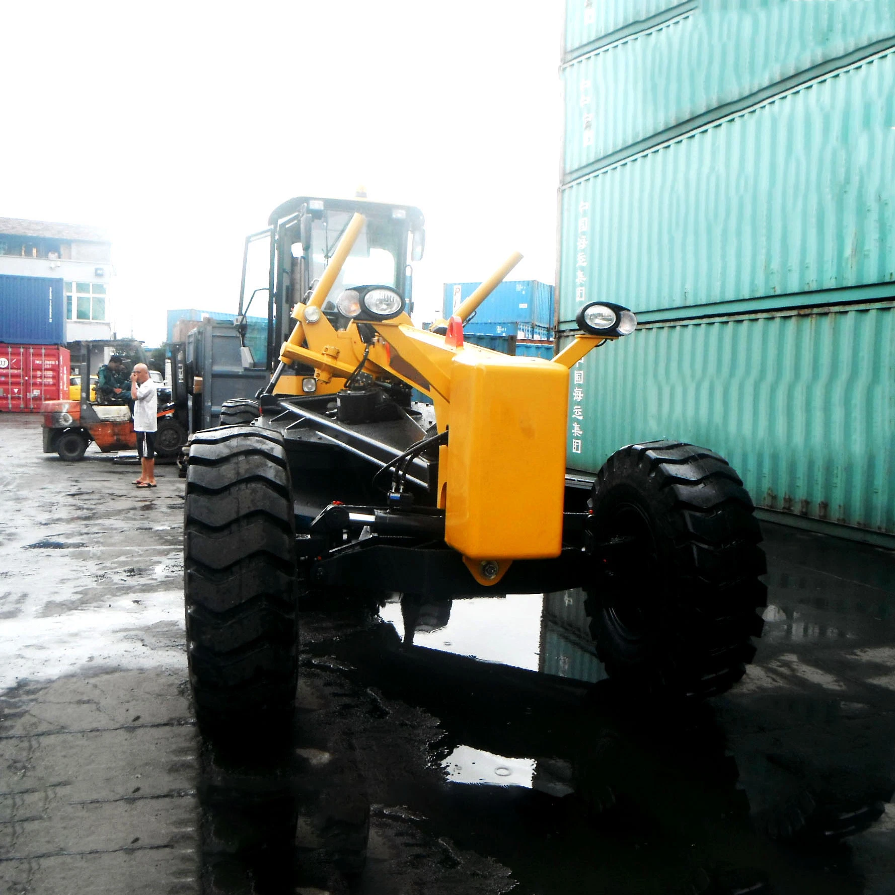 Heißer Verkauf 215HP China Motor Grader 215HP Straße Motor mit Vorderes Blatt und hinteres Ripper