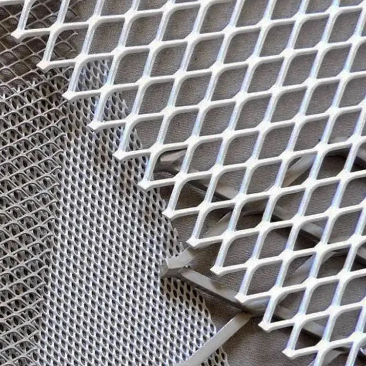 12" &times; 12 Architectural Expanded Steel Mesh ASTM F1267 Standard