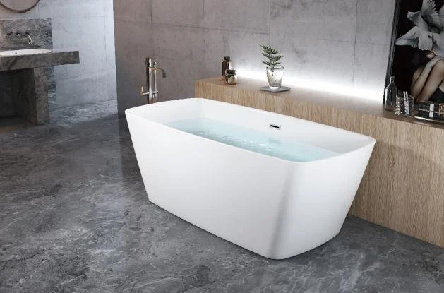 2020 New Cupc Solid Surface SPA Bathroom Acrylic Seamless Sanitary Ware Freestanding Bathtub