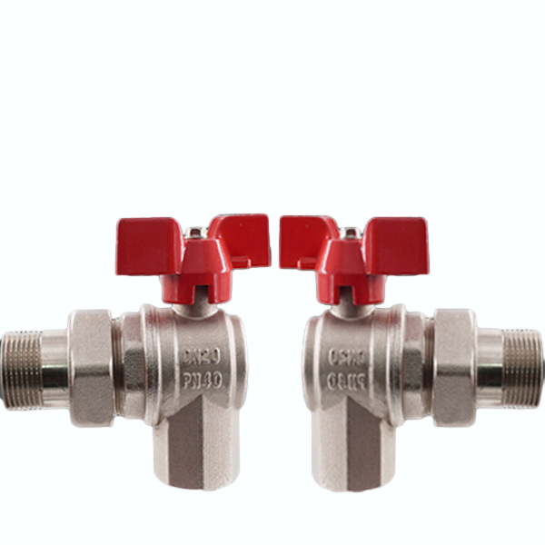 Angle Union Ball Valve for Flow Heating Manifolds Radiator Valve