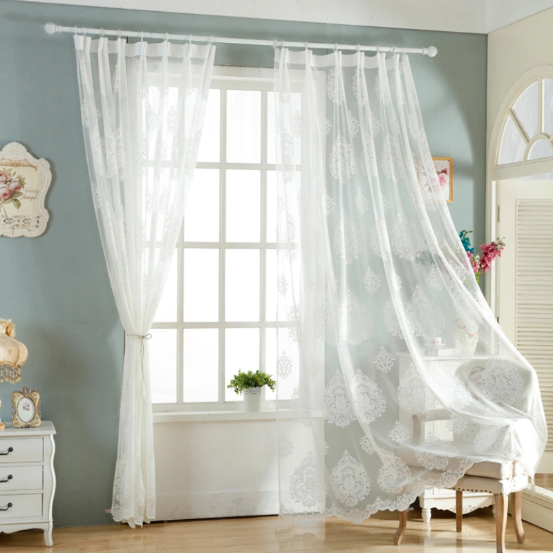 Irregular Rod Pocket Window Voile Drapes Curtain for Living Room Bedroom Wedding