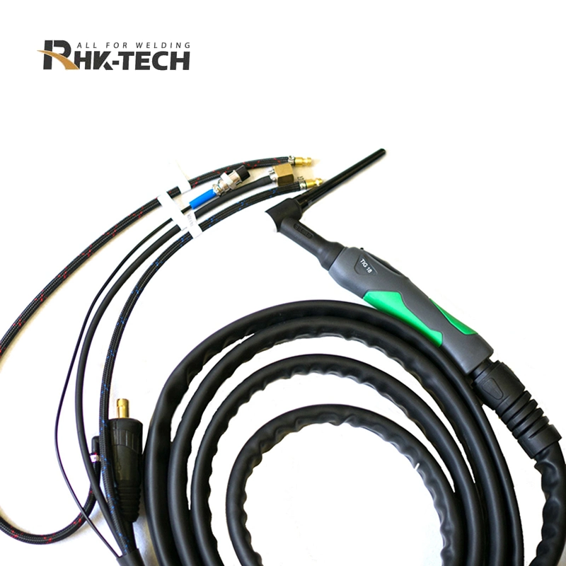 Rhk TIG18 Replaceable Switch OEM 4m 8m Length 320AMP DC 240AMP AC Water Cooled Argon TIG Welding Torch