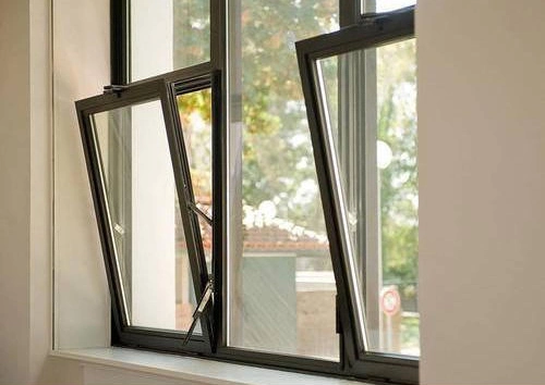 Good Sound Insulation Performance Aluminium Profile Double Insulated Tempered Glass Tilt & Turn Window