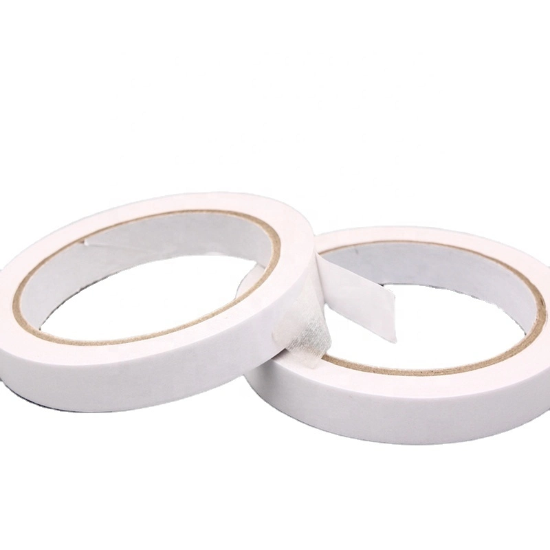 White Double Sided Solvent Based Glue Good Holding Power Tissue Tape Double-Side Tape