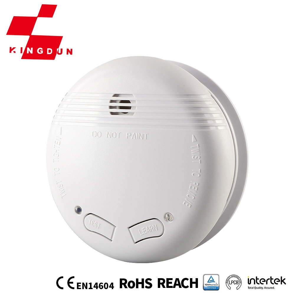 CE Battery Operated Home Automation Wireless Fire Alarm Smoke Detector for Fire Fighting