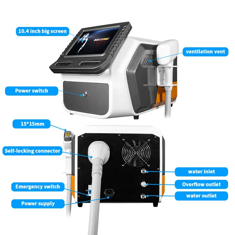 Factory Price CE FDA Certificated 810nm Diode Laser Hair Removal Equipment for Beauty Salon