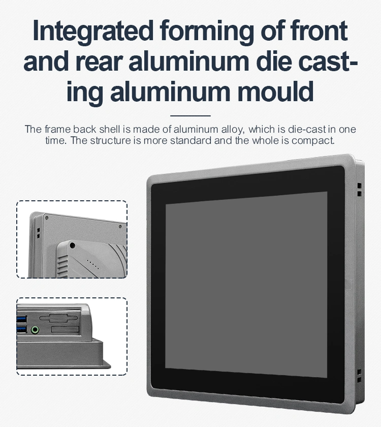 Apoiar 9-36V 15" LCD Touch Monitor 3558u todos em um switch Mini PC Industrial Computador Desktop