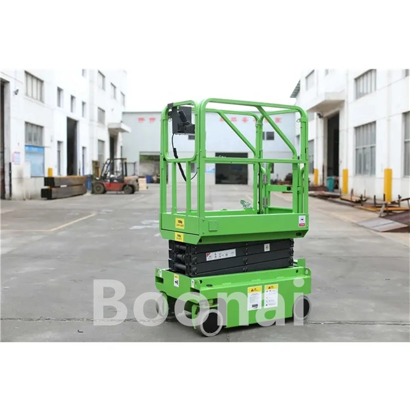 1.8-5.6m Mini Electric Hydraulic Steering Scissor Lift Lifting Table Aerial Work Platform