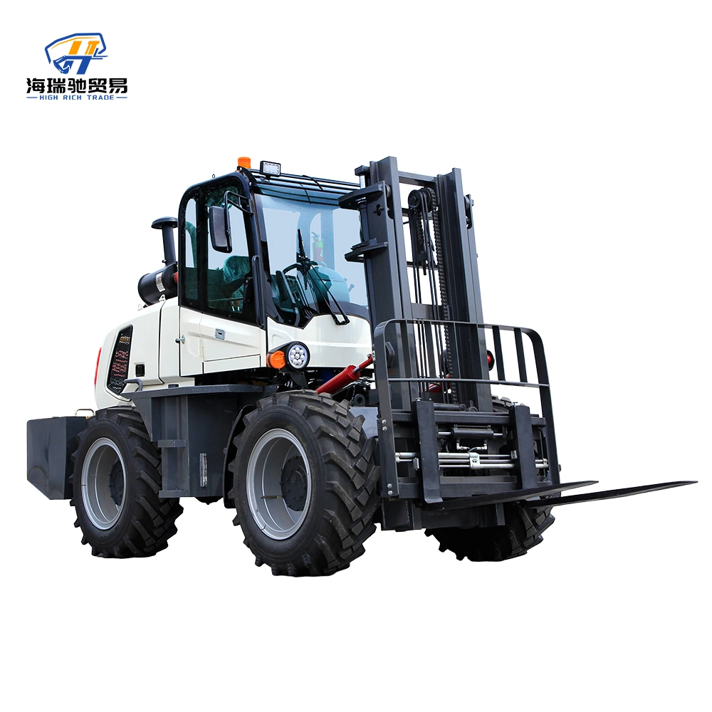 Internationally Used Superior Quality 5ton Diesel Cross-Country Lift Loading and Unloading Forklift Truck Forklifts for Sale for Trading Company Customers