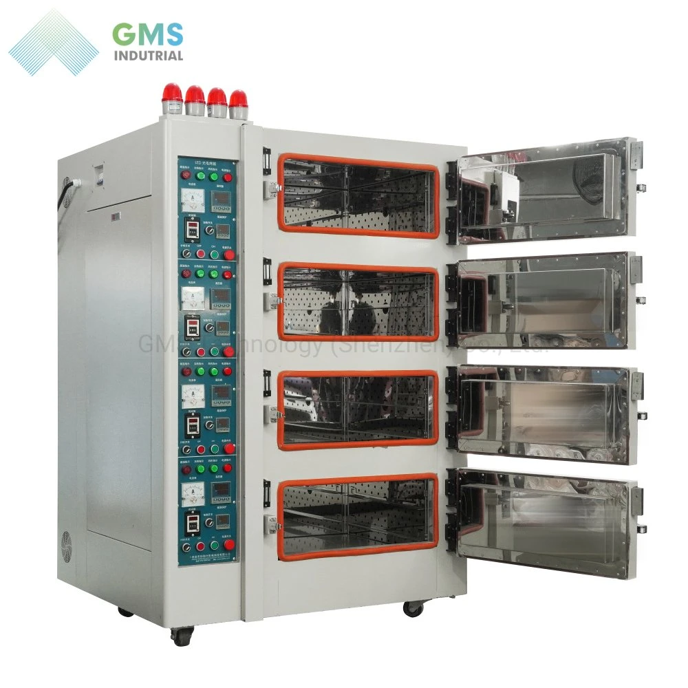 Four Working Rooms SMT Semiconductor LED Cure Oven Hot Air Drying Oven Test Chamber