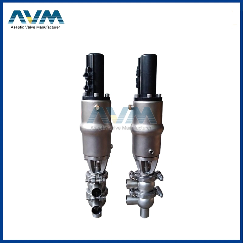 Stainless Steel 316L Sanitary Pneumatic Divert Seat Valve