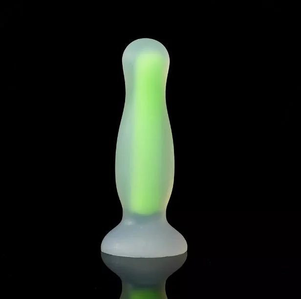 New Luminous Anal Plug Glow in Dark Colorful Butt Plug Anus Dilator Adult Prostate Massager Sex Toys for Men Women Gay Couples