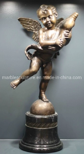 Schöne Babay Cherub Figur Statue Bronze Skulptur (B041)