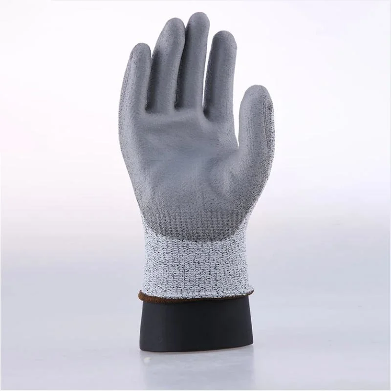 Polyester PU Palm Coated Household Electric Labor Work Gloves