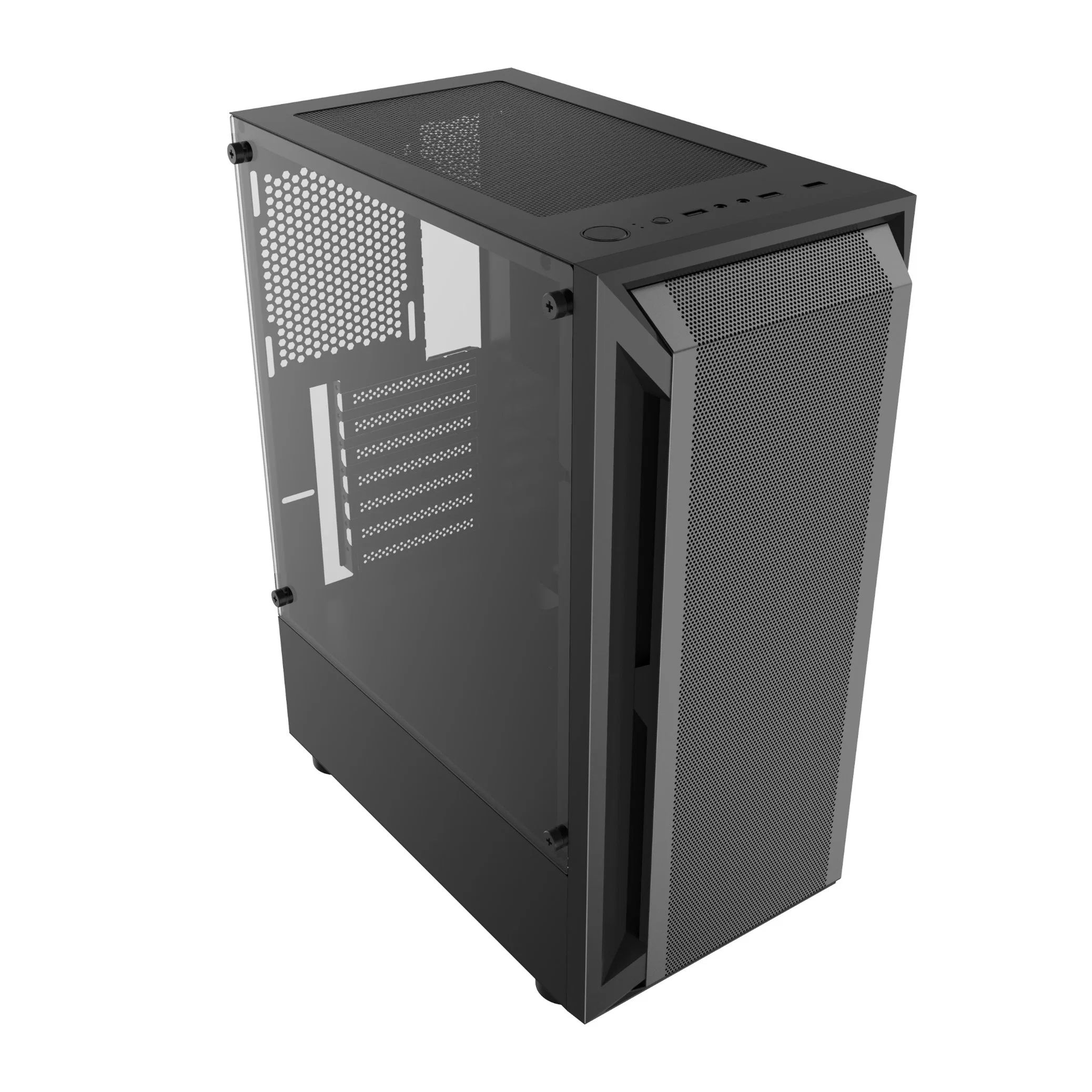 ATX Metal Mesh Gaming PC Case Open Door PC Gaming Cabinet PC Computer Case