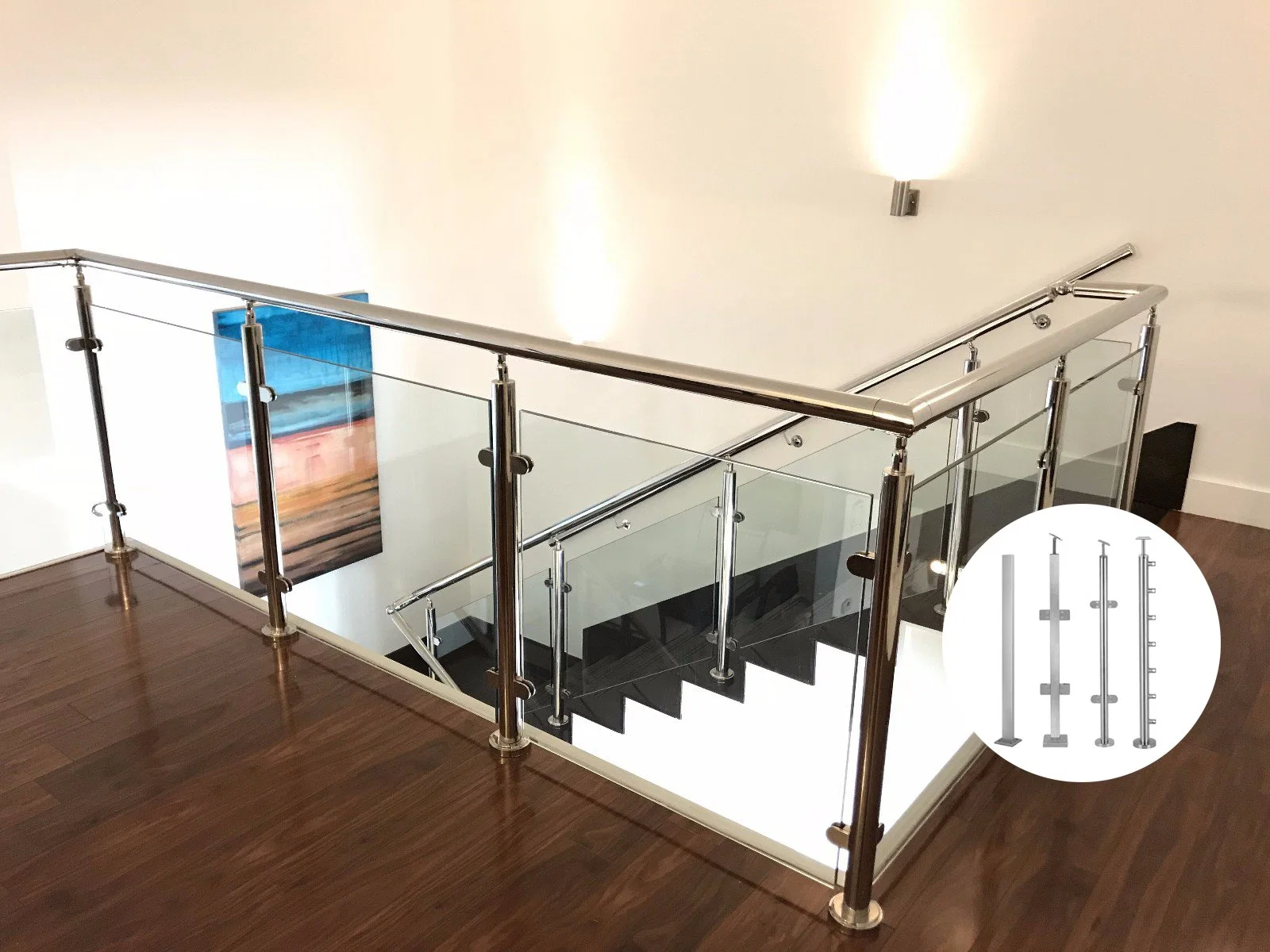 Good Price Special Stairs Online Technical Support Steel Glass Railing Stair Handrail Staircase