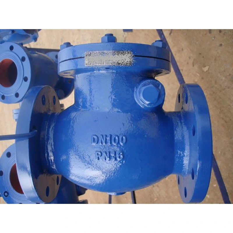 API/DIN/BS Carbon Steel/Cast Iron Rubber Seat Flange Lift Swing Check Valve