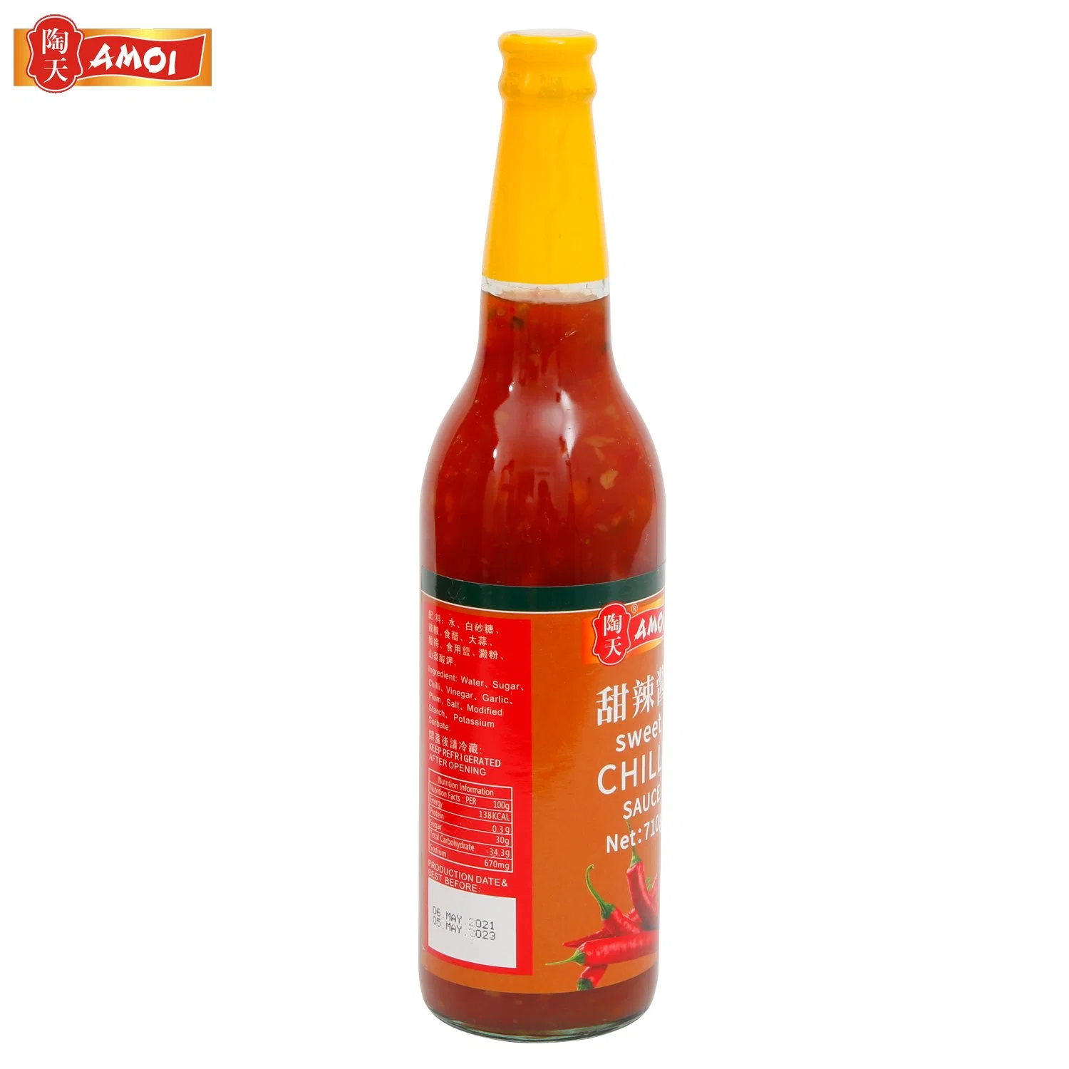 Sweet Chilli Sauce Gluten Free for North America, South America, Eastern Europe, Southeast Asia Markets