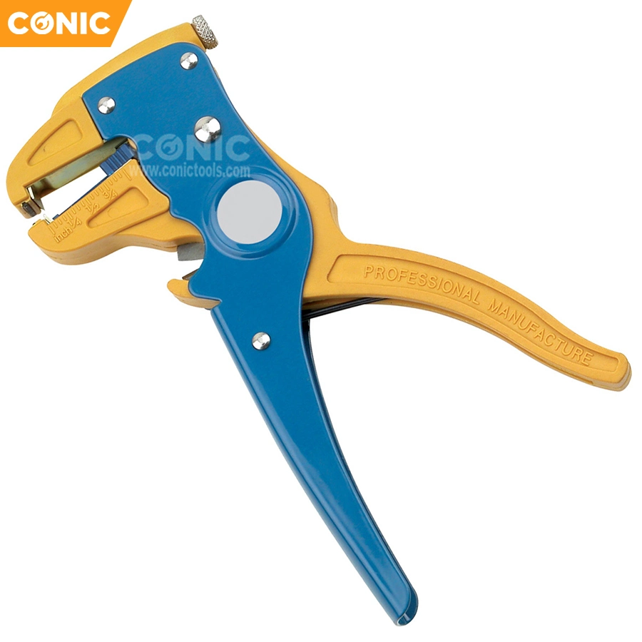 Adjustable Wire Stripper Spring Crimping Pliers for 1-3.2mm