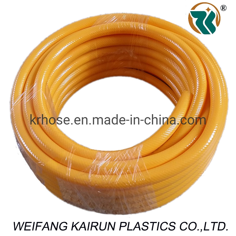 PVC Agriculture Irrigation Industrial High Pressure W. P. 40bar Air/Water Flexible Yellow Spray Hose