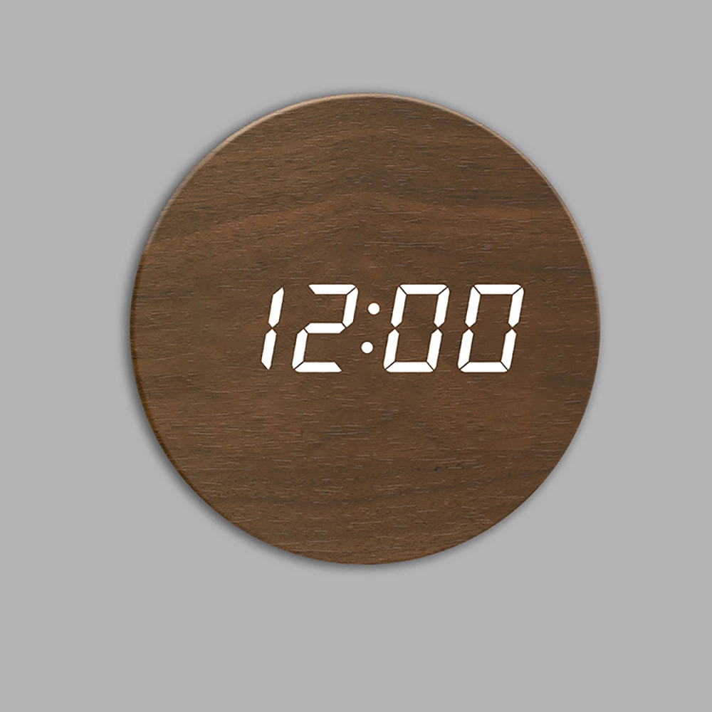 Einfache Design Holz LED Uhr für ältere Verwendung Home Dekorativ Uhr