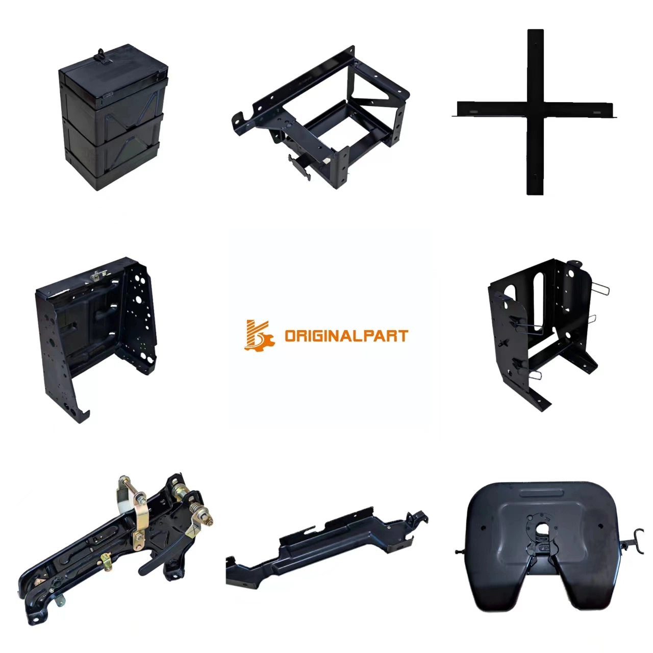 CNC Machined Parts Metal Custom Precision CNC Turning Metal Custom Precision CNC Turning Battery Fixing Frame Bracket of Trucks and Trailers Customized Process