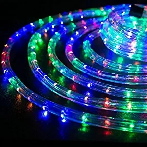 Christmas Rope Multi-Color RGB Pre-Assembled LED Rope Lights with 10m, 25m, 50m, 100m Option - Christmas Holiday Decoration Esg10433