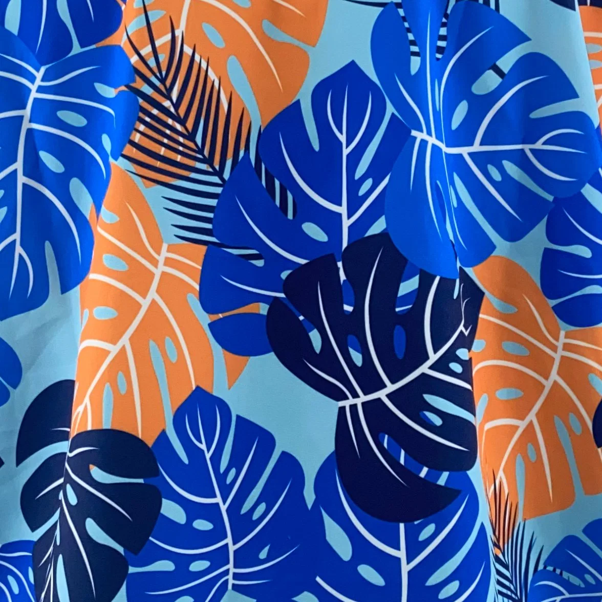 Peach Skin Printed Fabric UV Swimwear Fabric Polyester Swimming Suit Fabric