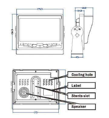 Auto-/Bus-/LKW-hintere Ansicht-Sicherheits-backupmonitor-Kamera-System