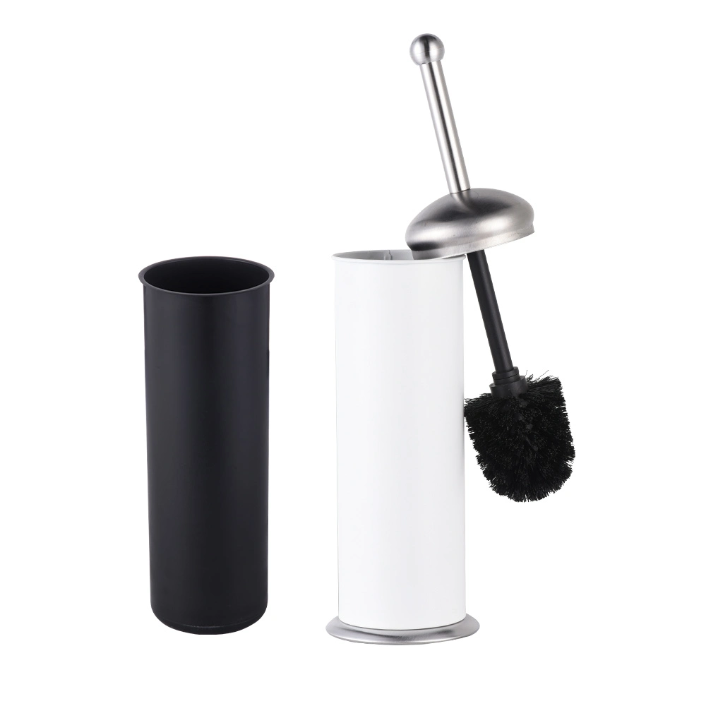 Plastic Toilet Brush Holder Set Bathroom Standing Toilet Durable