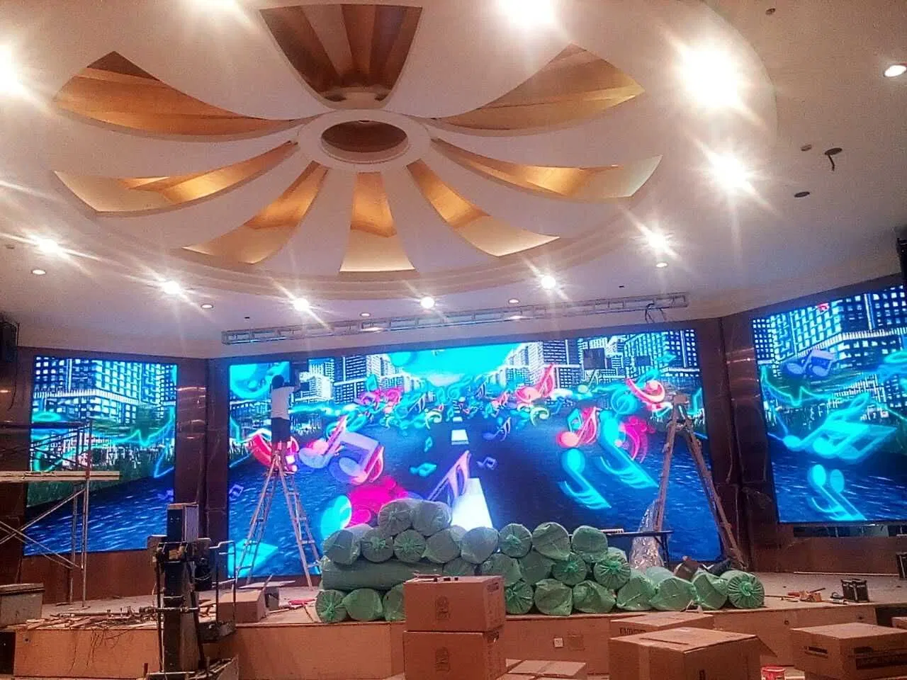 Foxgolden Indoor Video Werbung P6 SMD LED-Display