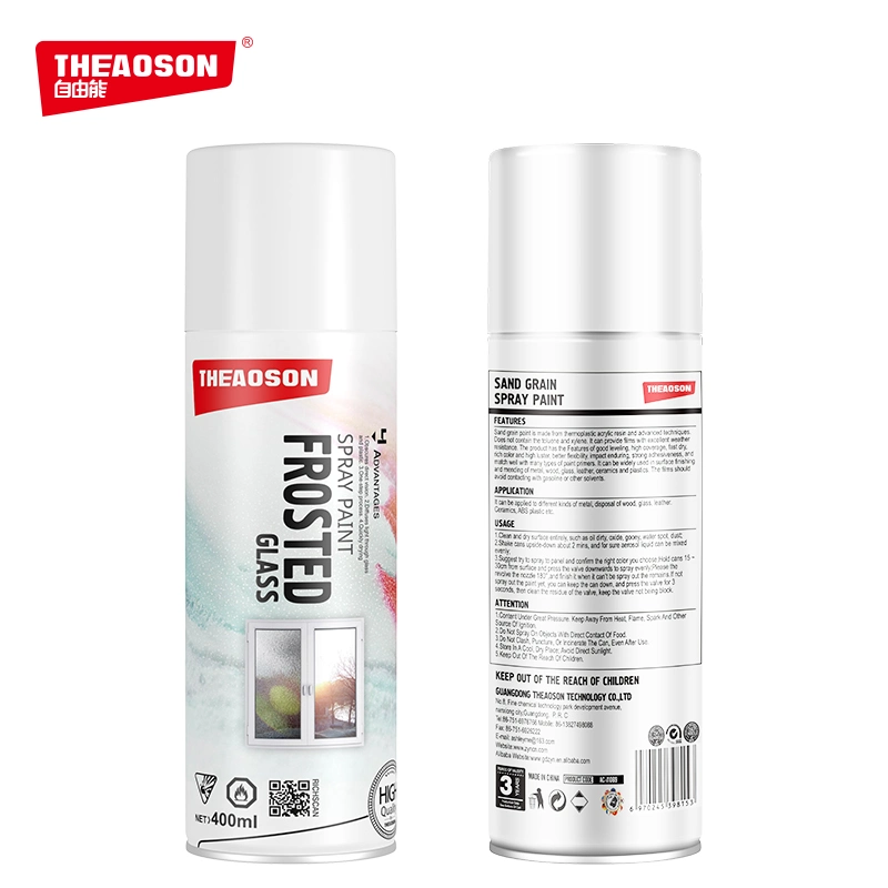 Theaoson 400ml Fast Drying Frosted Glass Spray Paint for Cars