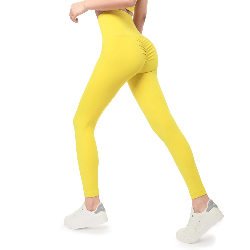 Womens Full Length Nylon Spandex Cool Athletic Gym Fitness Workout Butt Lift Yoga Pants