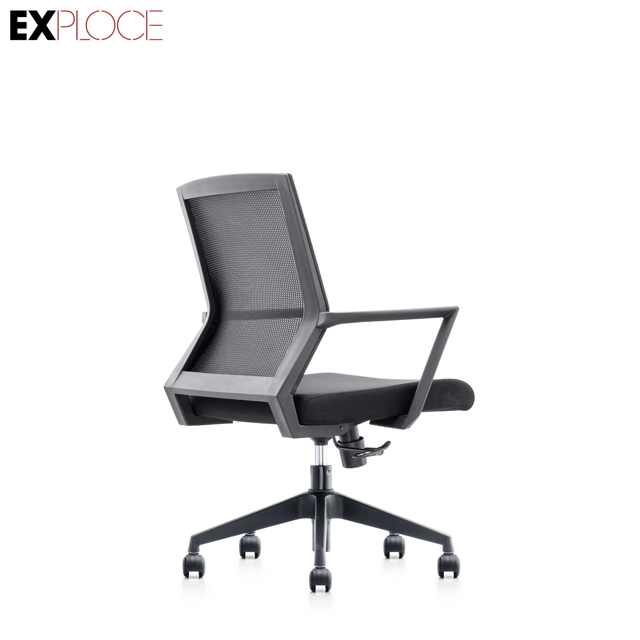 Match Light MID Back Ergonomic Leather Mesh Office Chair with Armrest Adjustable and Tilting