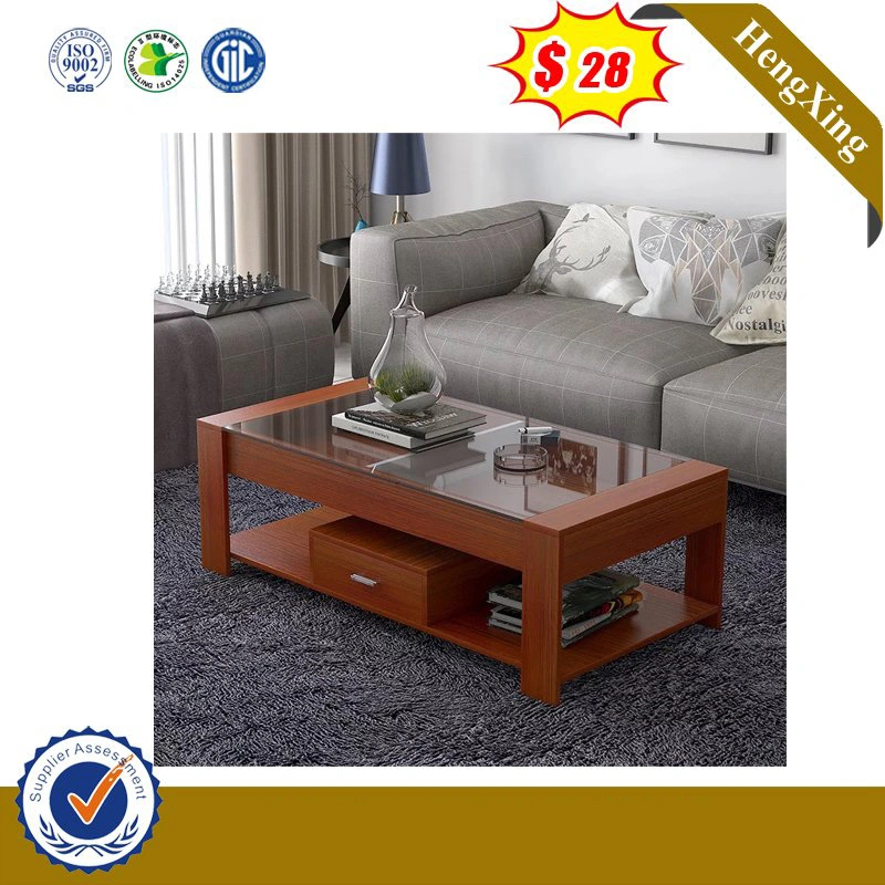 Luxury Glass Modular Hot Sell Shining Teak Assemble Table Furniture (UL-MFC066.2)