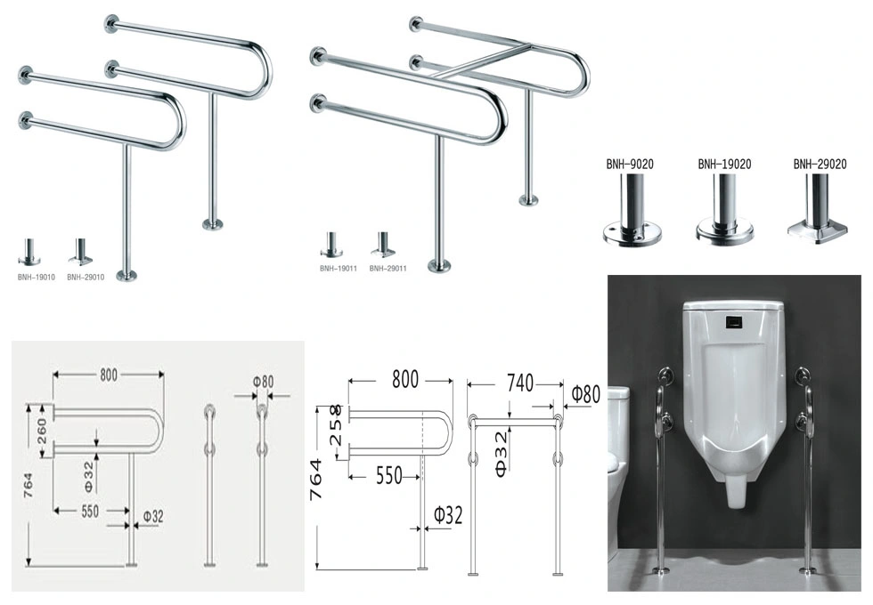 Bathroom Balance Handle Bar Safety Hand Rail Support Grab Bar for Disabled