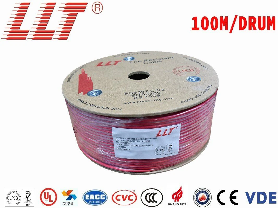 2core Copper Wire pH120 Fire Resistant Cable Flexible Wire Fire Alarm Cable Fire Alarm System Fire Sprinkler System