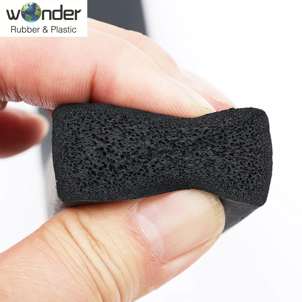 Extrusion Customized Rectangle Rubber EPDM/Silicone Sponge Foam Buffer Bumper Seal Strip