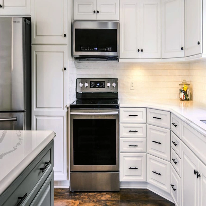 خزانة المطبخ الإلكترونية الذكية الكاملة العصرية من نوع Lacquer المطبخ