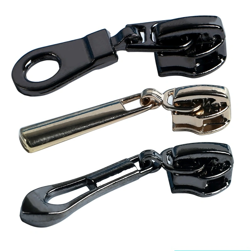 3# 5# 8# 10#Nylon Zipper Slider Head Accessories Zipper Lock Reverse Pull Head Nylon Resin Metal Zipper Puller and Slider
